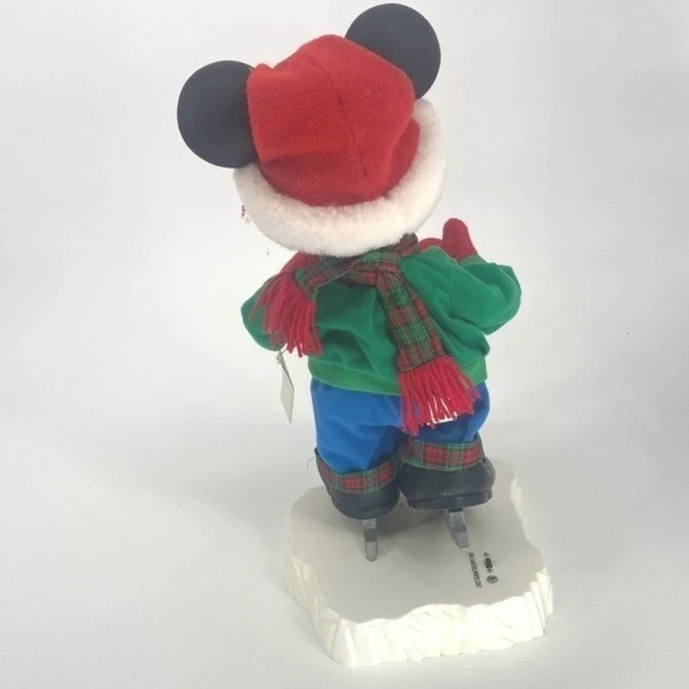 Santa's Best Mickey Unlimited 1998 Mickey Mouse Holiday Animated Ice Skater‎